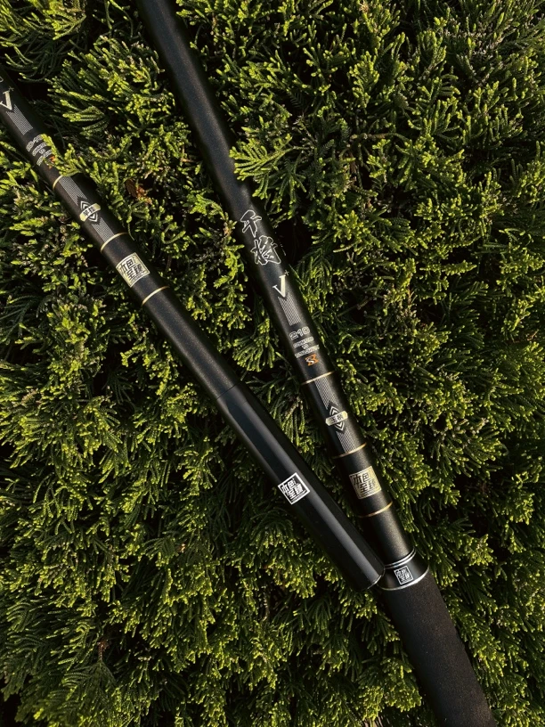 干将系列抄网支架黑坑野钓超轻超硬碳素回弹头抽鲢鳙渔具用品