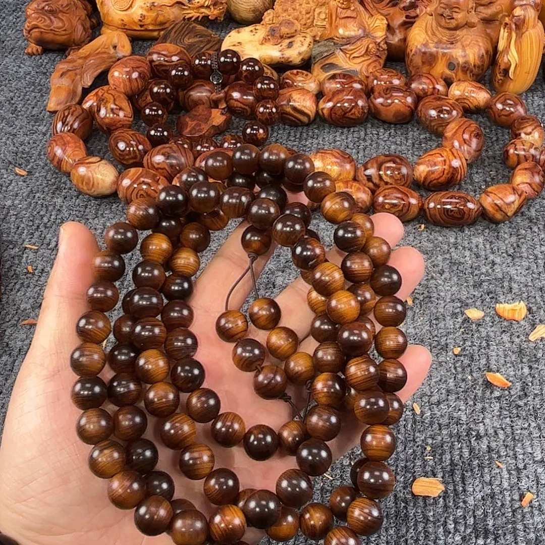 崖柏太行崖柏雷击木，精工12/108圆珠
