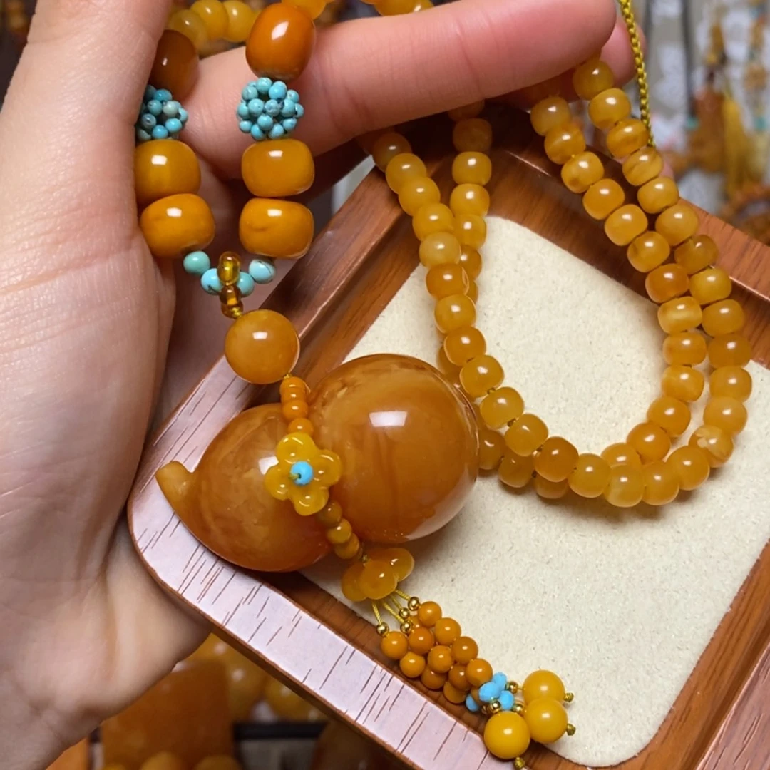 【闪购商品】蜜蜡颈饰未镶嵌项链