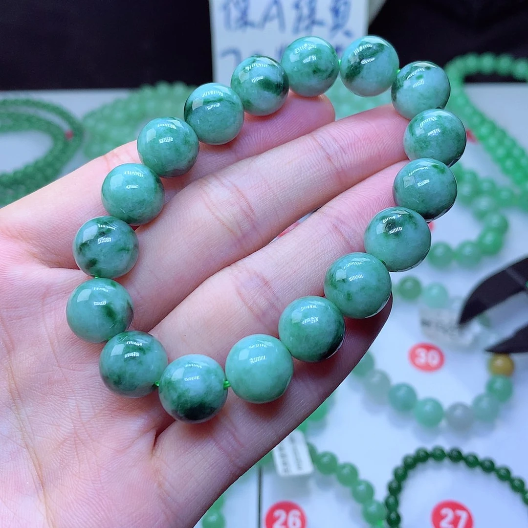 翡翠毛衣链未镶嵌