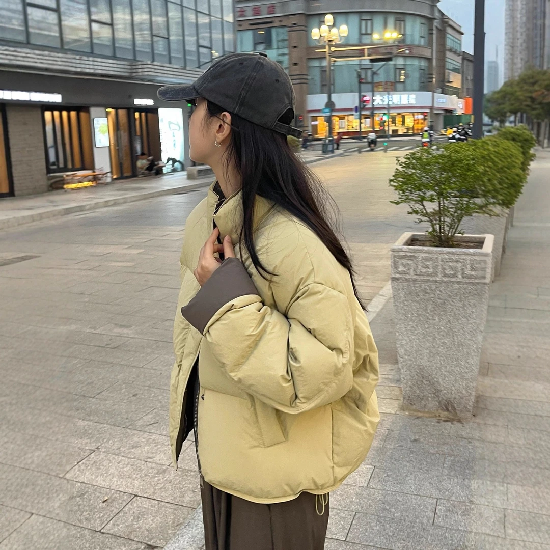 服女冬季2025年新款韩版宽松小个子棉衣面包服短款棉袄外套