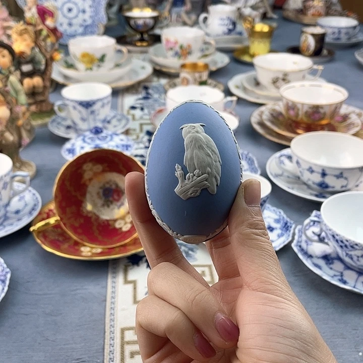 中古欧瓷瓷器小房子