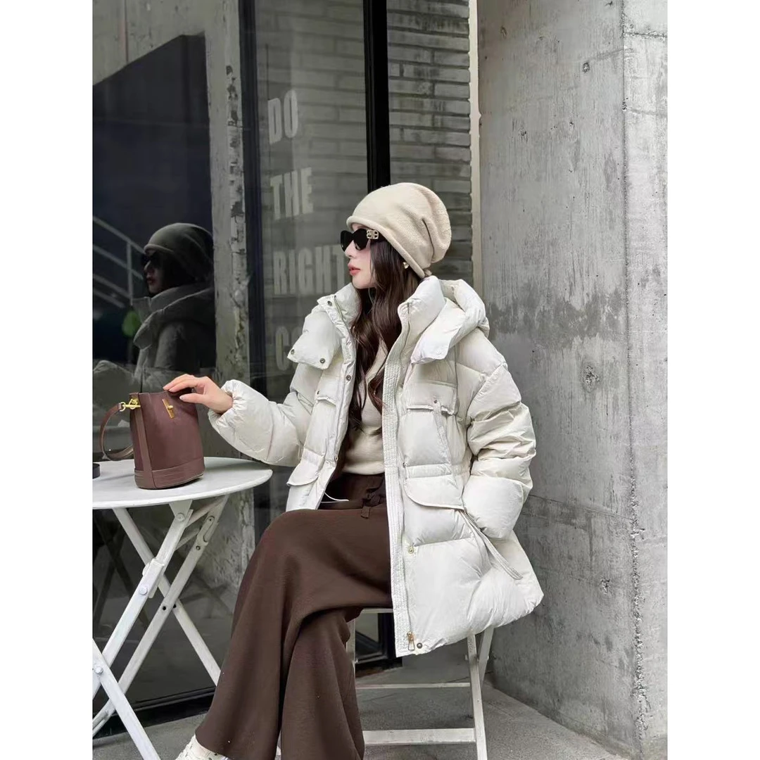 A165#冬季新款韩版时尚洋气百搭收腰显瘦高端羽绒服保暖外套