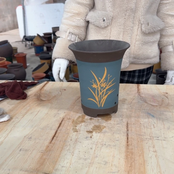 紫砂紫砂花盆d f g j j j