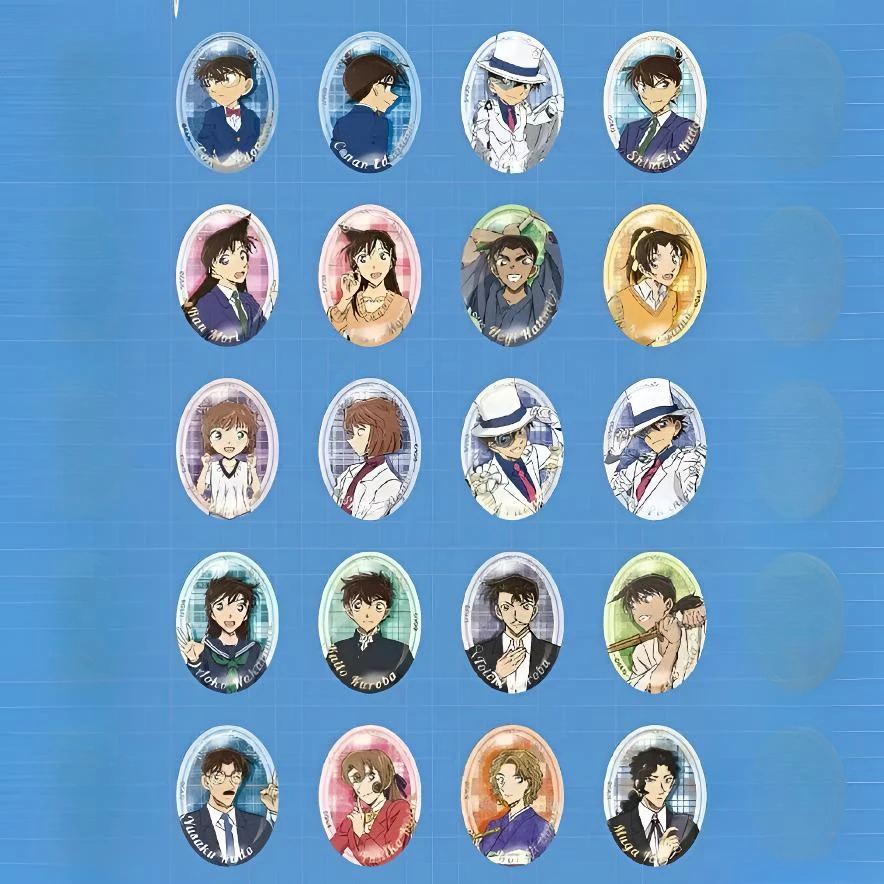 【代拆】名侦探柯南艾漫椭圆徽章吧唧 盲盒产品 未成年人禁止下单