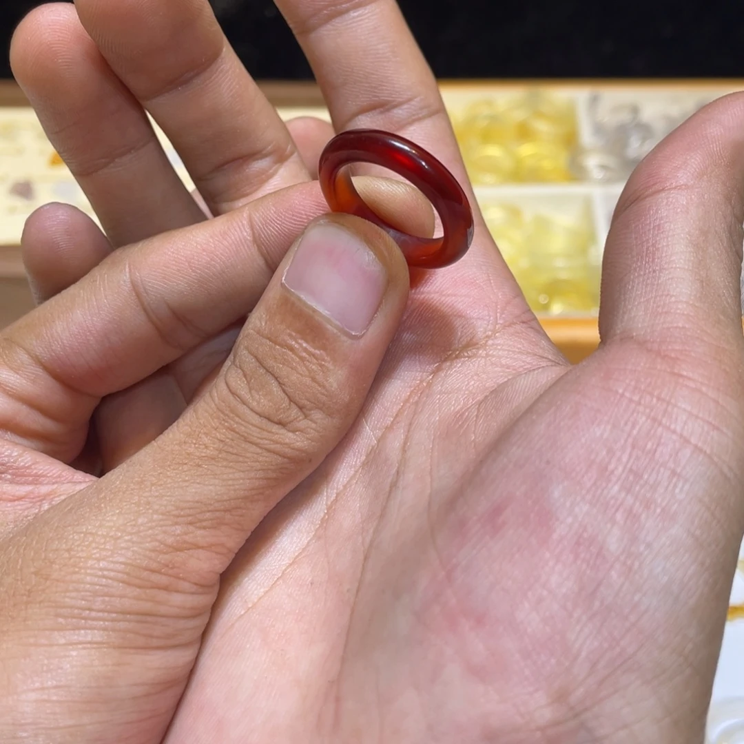 玛瑙/玉髓未镶嵌戒指295号港15