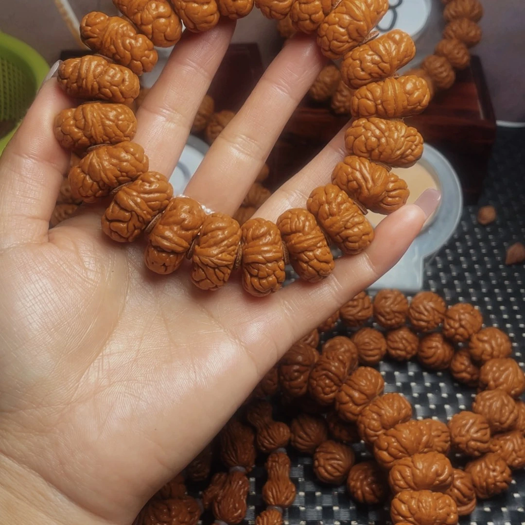 桃核手串丨****丨秦岭龙纹
