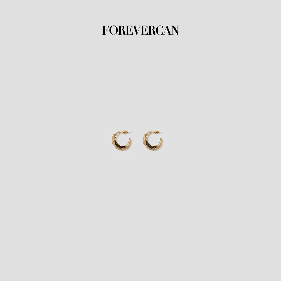 合金耳饰 FOREVERCAN【新品彩蛋】金色耳环SS25969