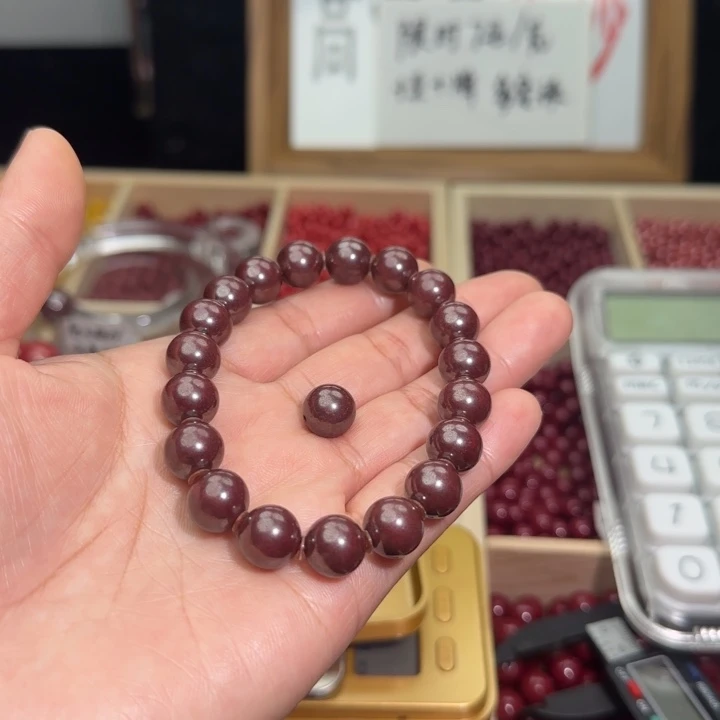 幸***运天然辰砂卡10原矿19颗