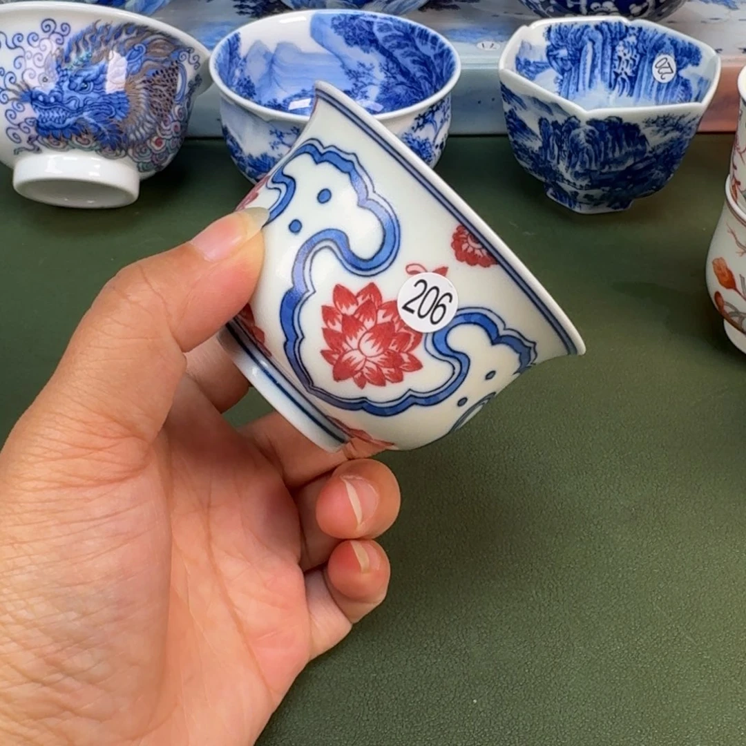 景德镇纯手绘茶具圆圆206