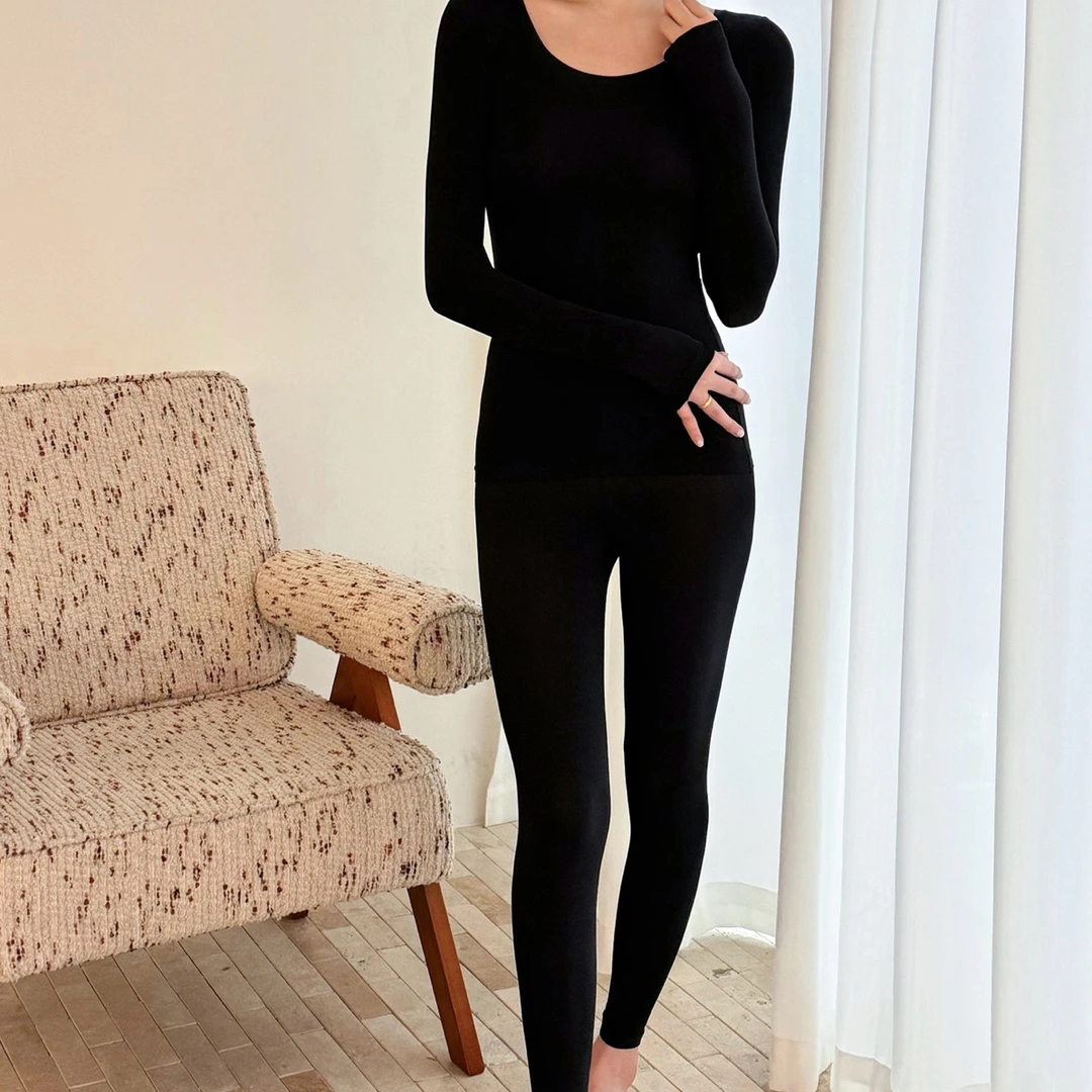 【硕和集】216022秋显瘦长袖暖肤圆领内衣打底隐形衣