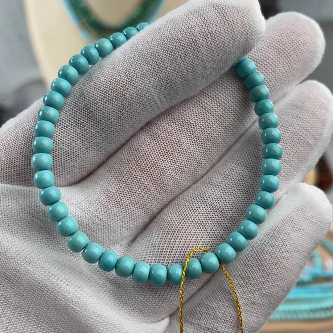 绿松石手链未镶嵌精品单圈卡4.5