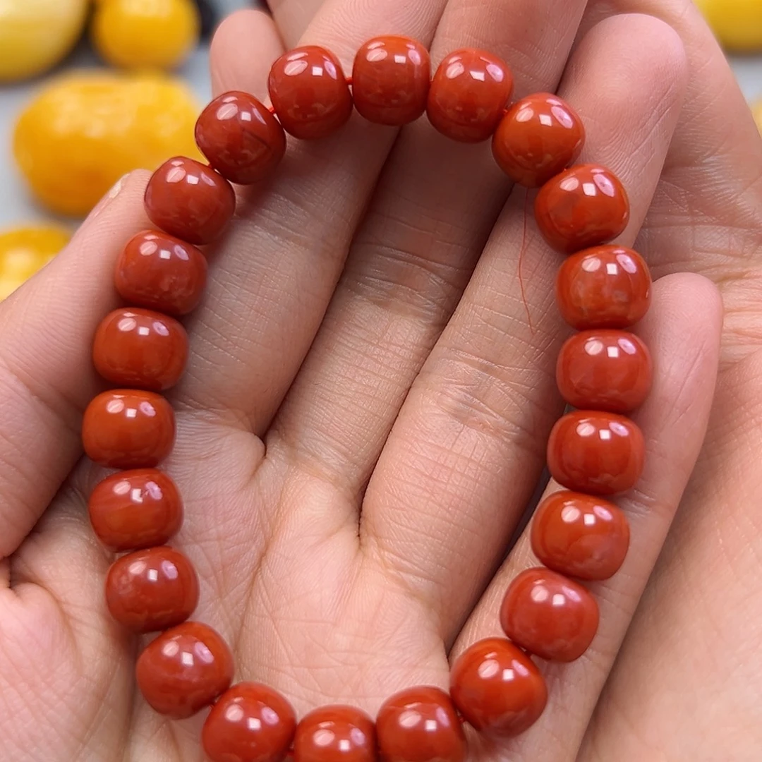 南红玛瑙未镶嵌手链