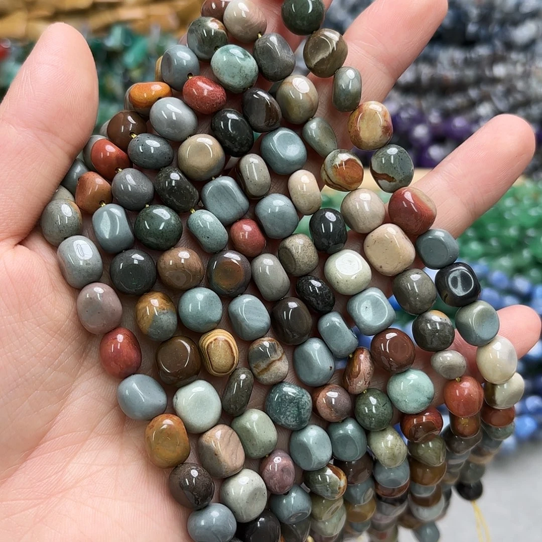 玛瑙/玉髓未镶嵌珠宝半成品8-10美图画随行一条