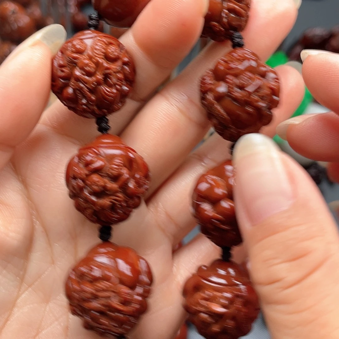 没***恼手串橄榄核弥勒手串