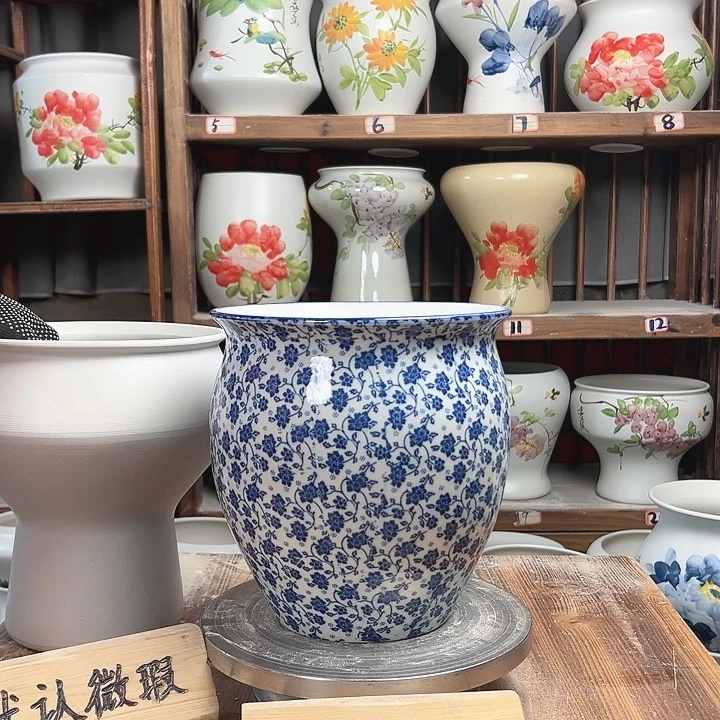 摆件圆口亮面星星陶瓷