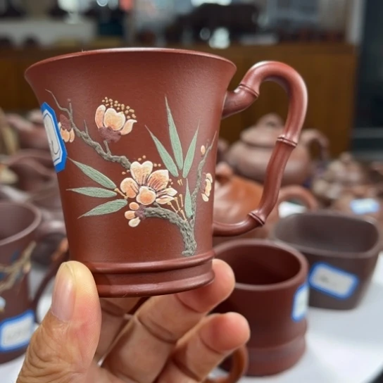 茶壶紫砂紫砂花茶