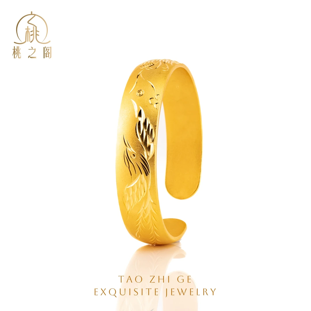 铜合金手镯 龙凤开口手镯AZ1042