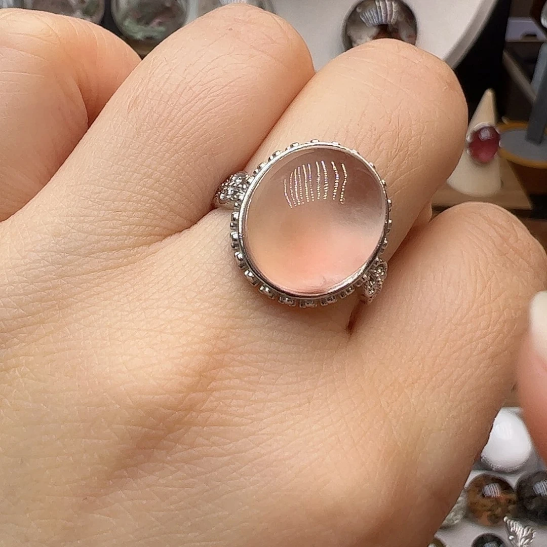 水晶珠宝半成品银S925镶嵌懒**。