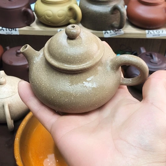 紫砂茶壶雪花段泥容天，19豪升左右