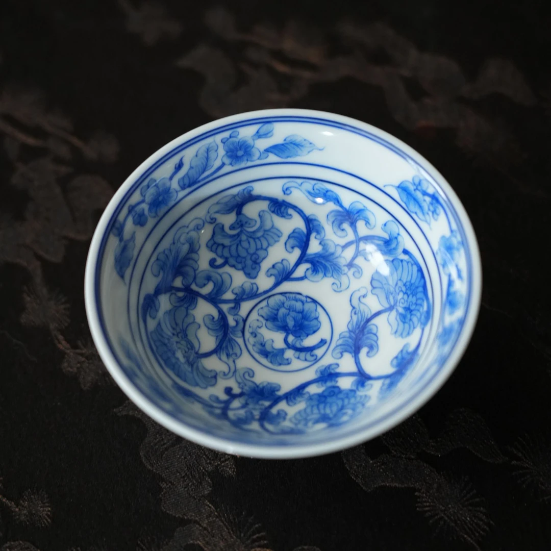 【雲梦】月造见物-并蒂莲高足普洱杯