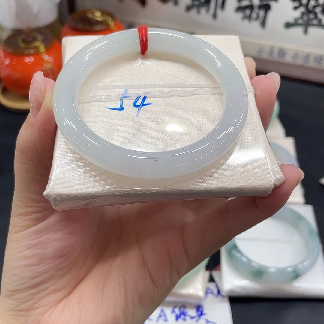 翡翠未镶嵌手镯天然缅甸A货翡翠手镯46