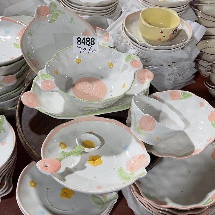 瓷微瑕外贸餐具8488