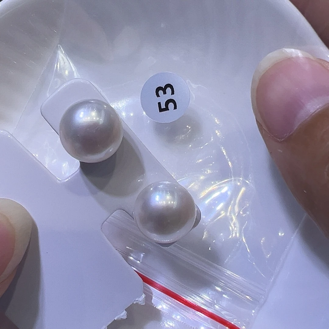 银S925镶嵌耳饰淡水珍珠