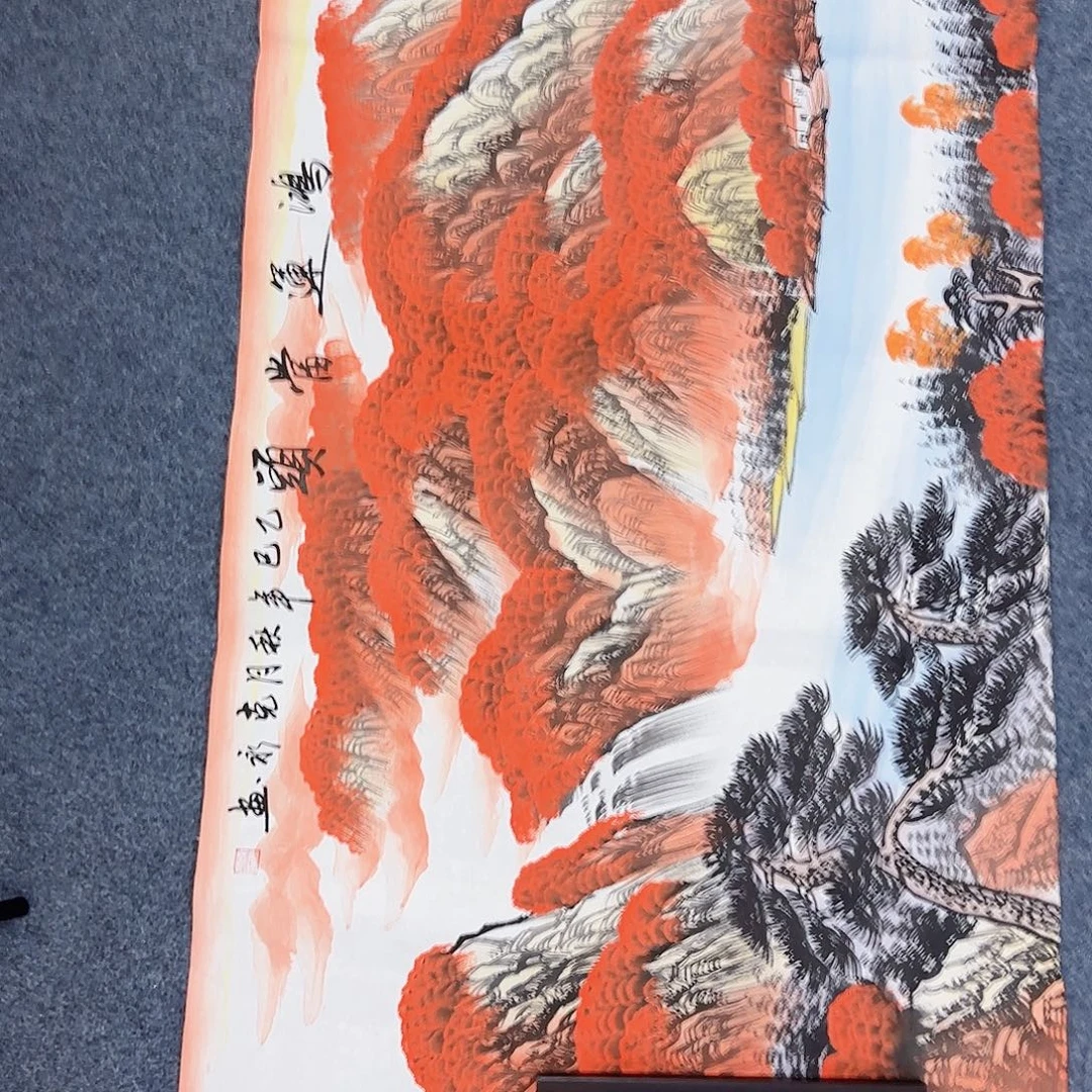 国画作品小姐姐放漏中