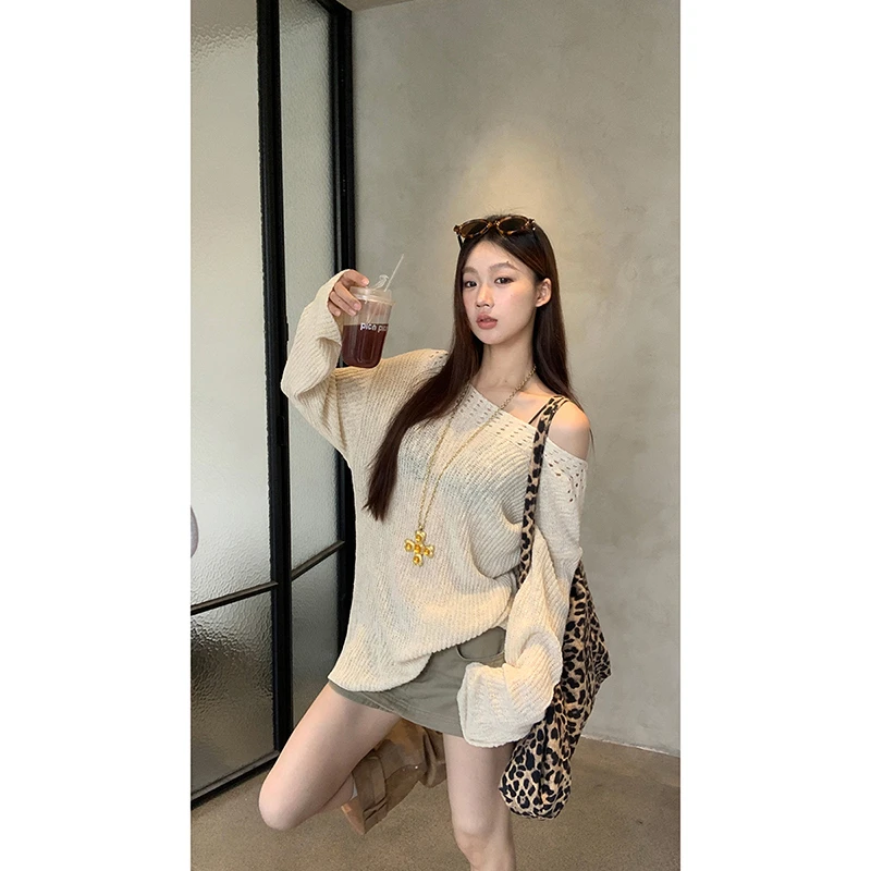 【花田茶会】针织衫 春季新款修身显瘦针织衫25056