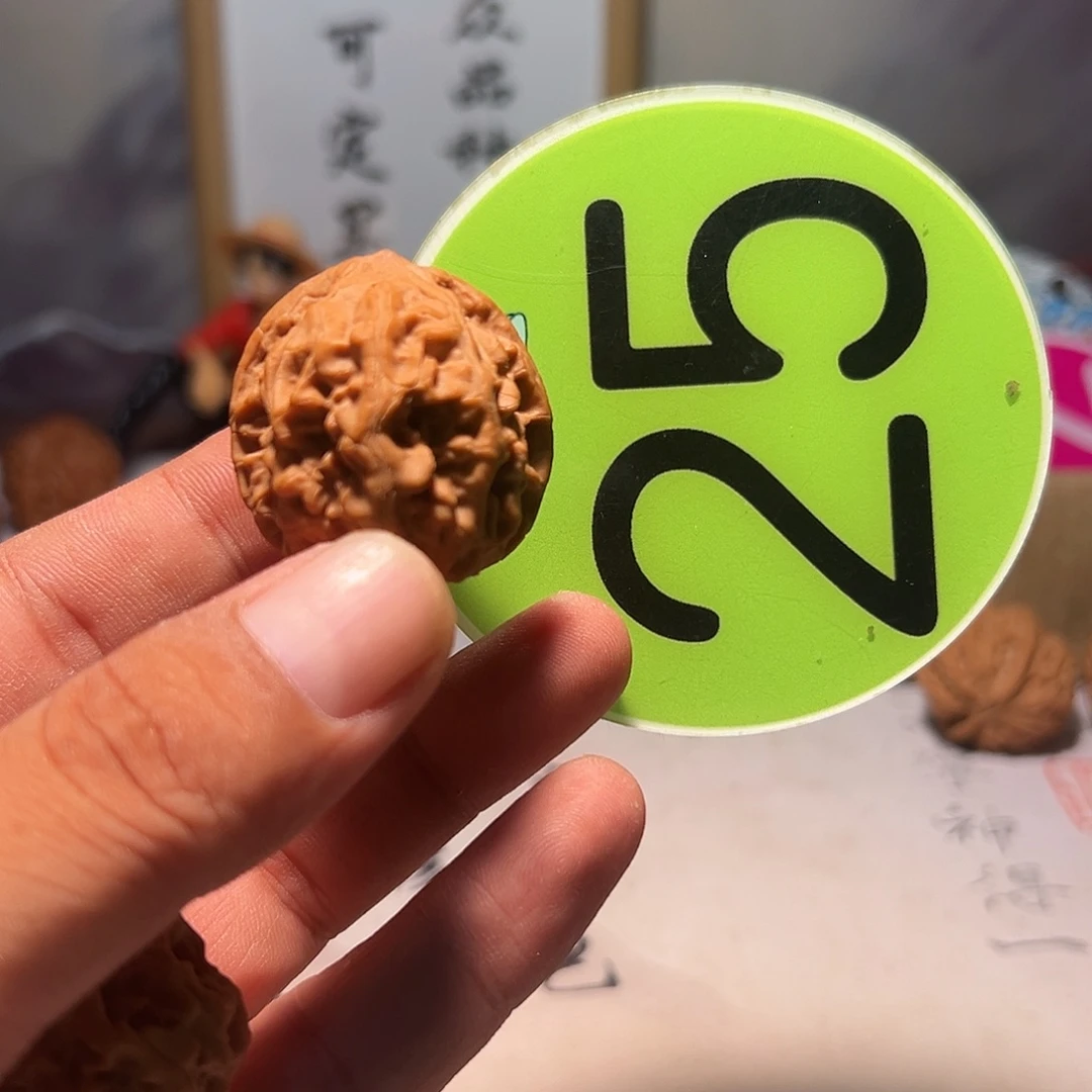 風***山文玩核桃，绿色25号