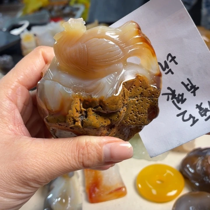 玛瑙/玉髓未镶嵌吊坠(不含链)