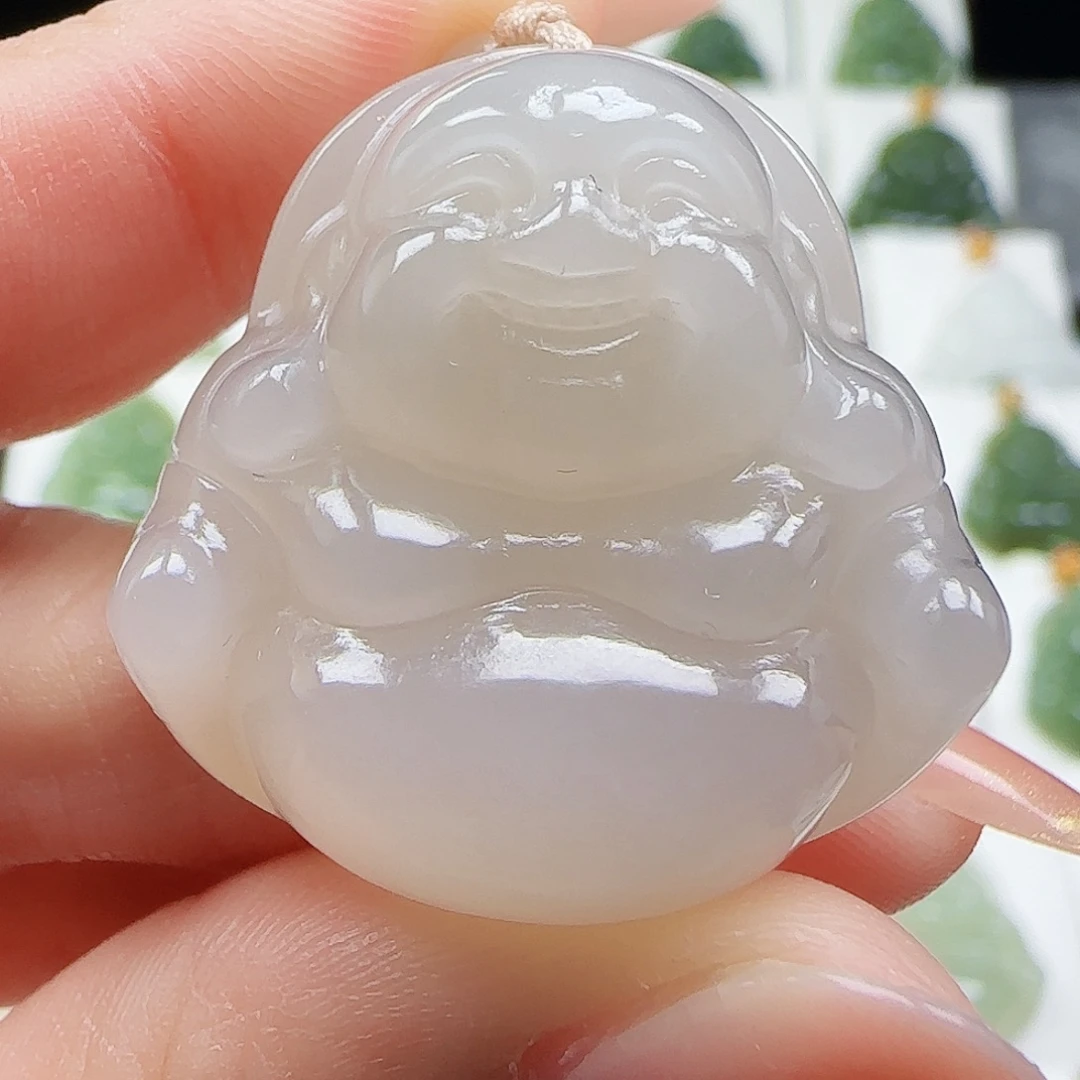 和田玉未镶嵌吊坠(赠链)