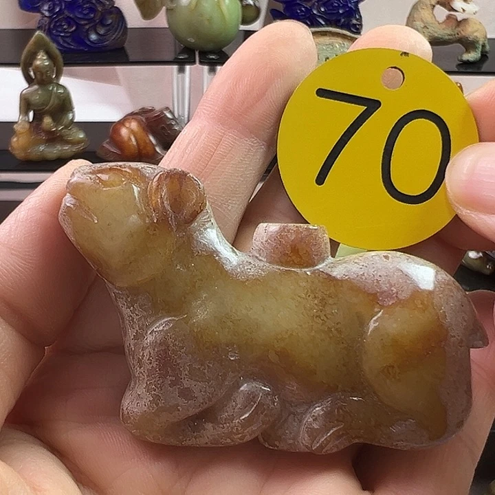 和田玉未镶嵌挂件