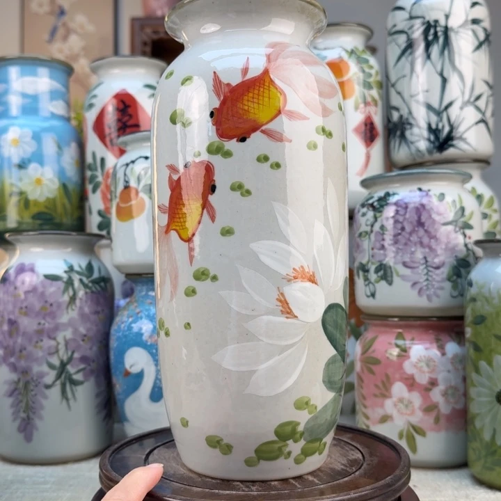 景德镇陶瓷花手绘釉下彩