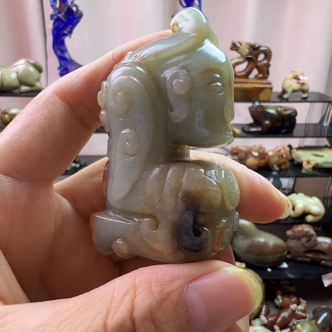 也***品和田玉未镶嵌挂件