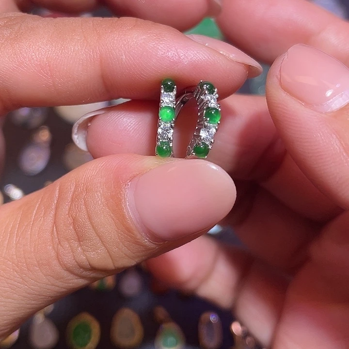 翡翠银S925镶嵌颈饰