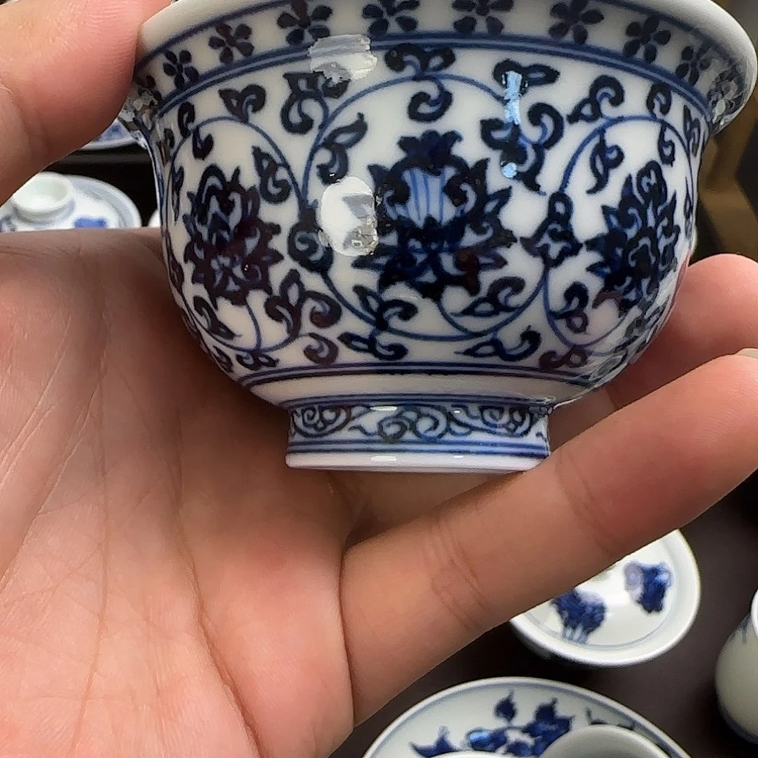 微瑕全手绘景德镇陶瓷茶具