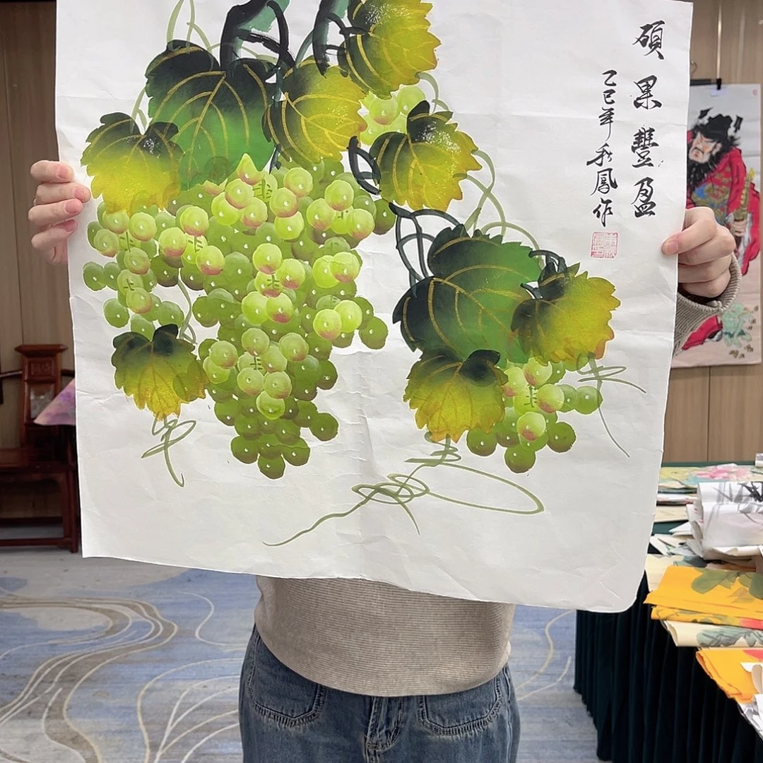 国画穿越现代之我在山东卖字画