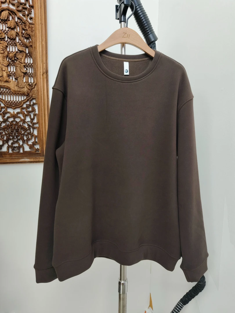 上衣长袖套头款圆领拼接纯色卫衣休闲加厚韩版秋冬