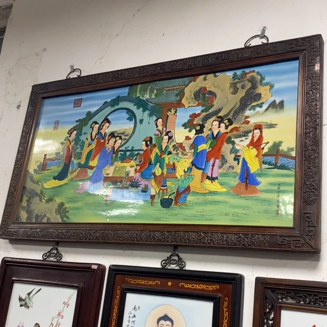 瓷123*68 景德镇瓷板画柴窑烧制
