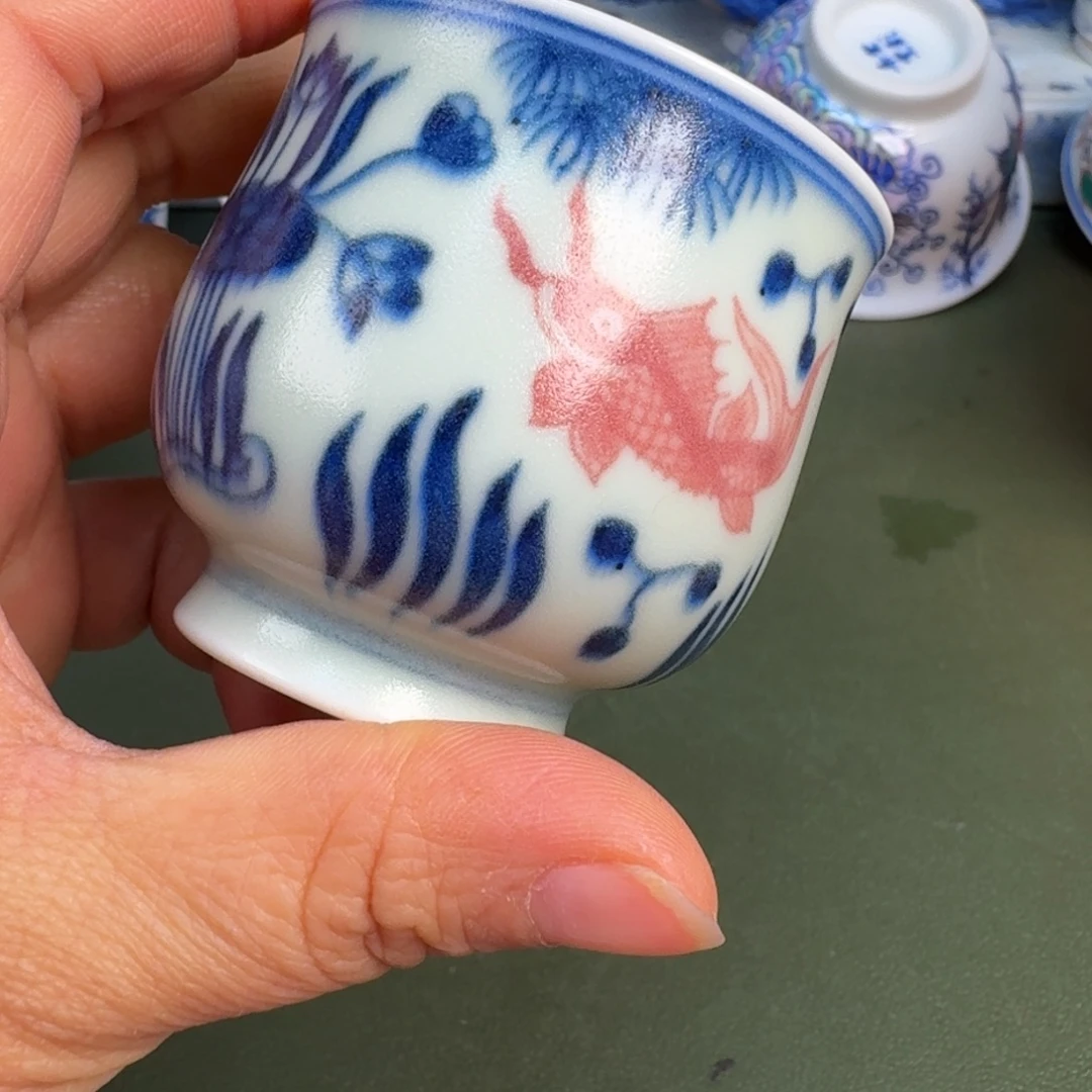 瓷景德镇纯手绘茶具圆圆267