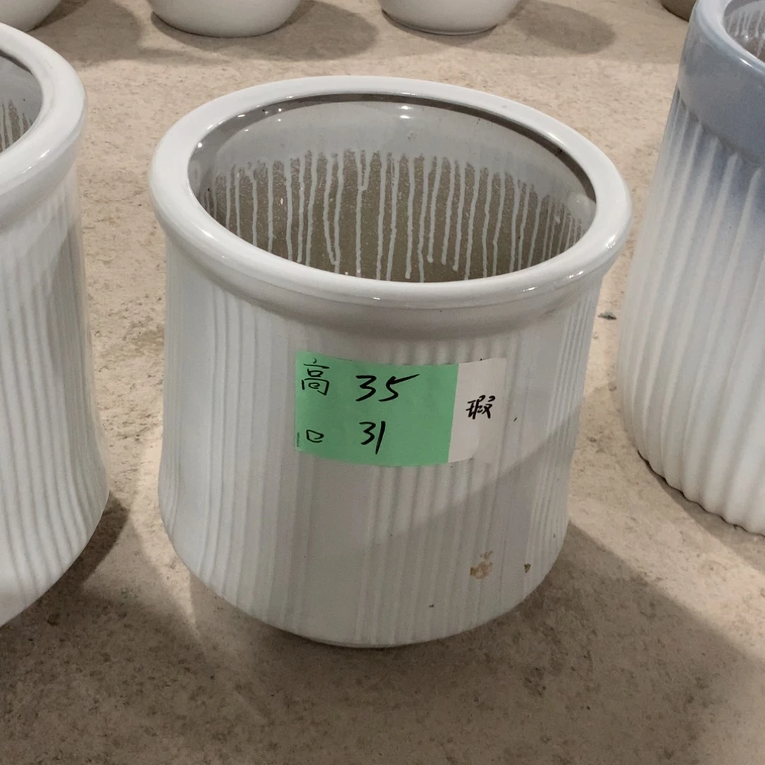 微瑕高温陶瓷花盆