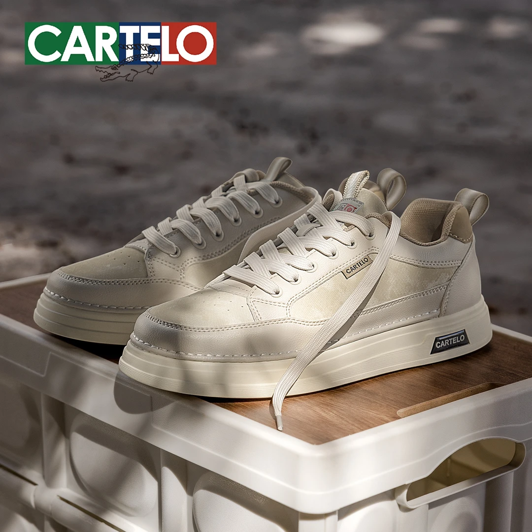 卡帝乐鳄鱼2025秋冬男鞋休闲板鞋男士开车时尚百搭小白鞋低帮软底