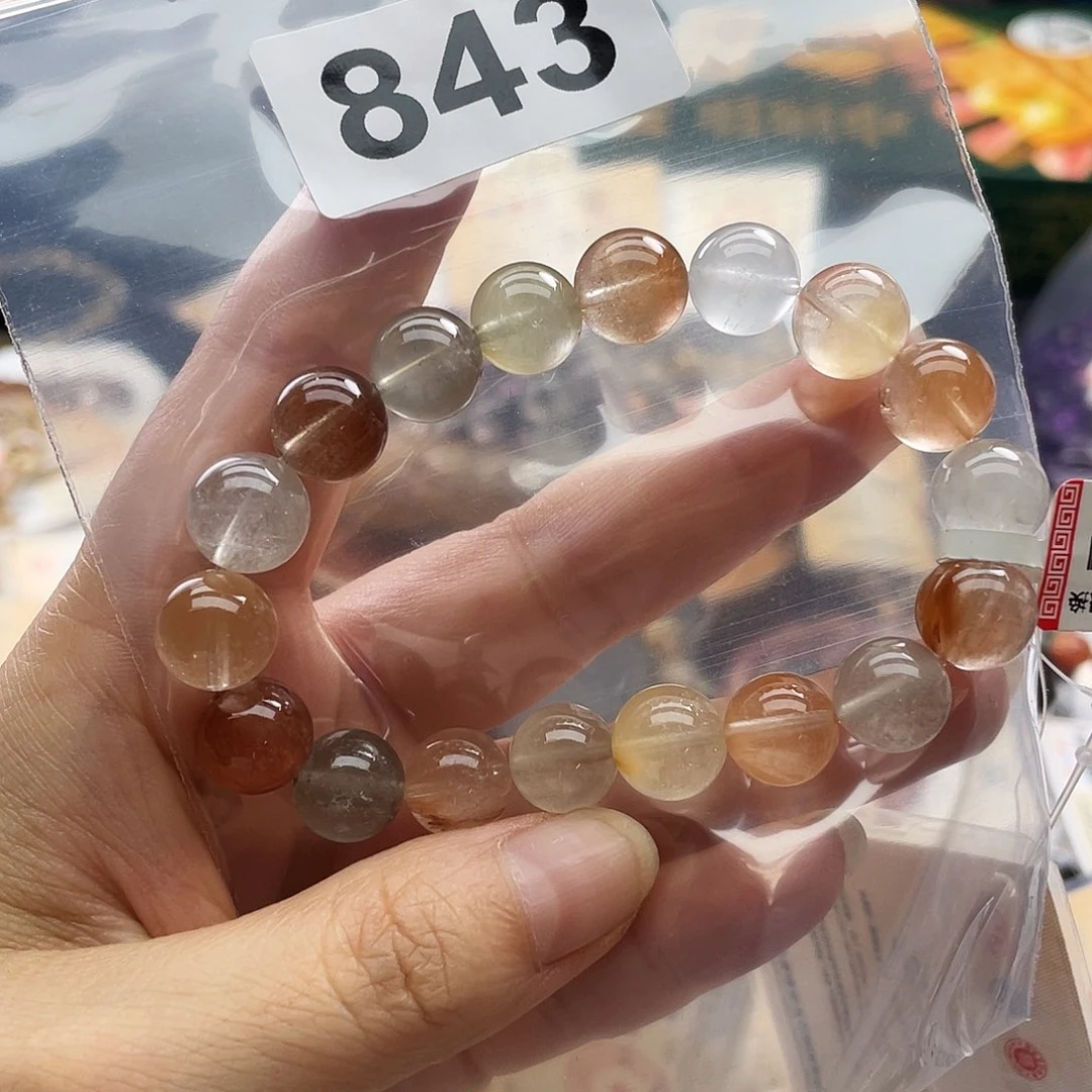 O***马未镶嵌手串水晶手串843。