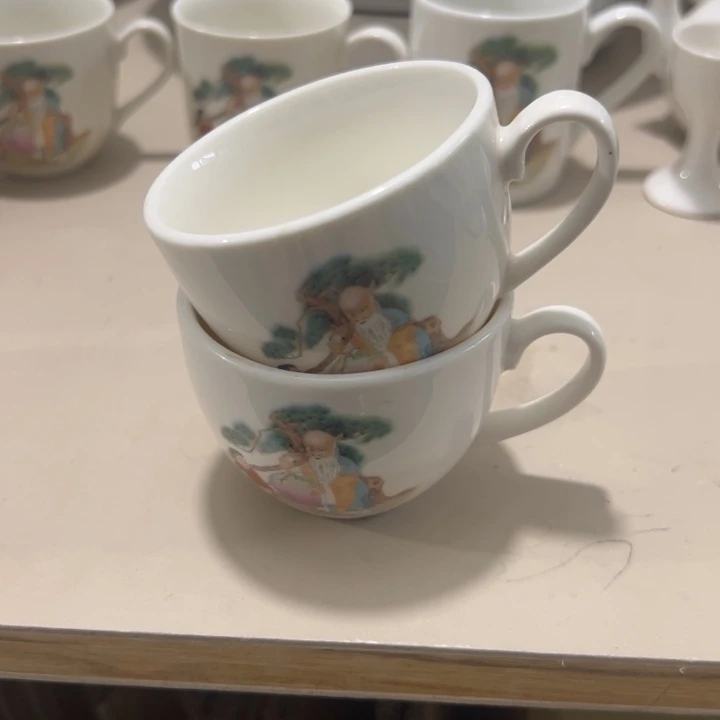平***安瓷片陶瓷制品复古杯2