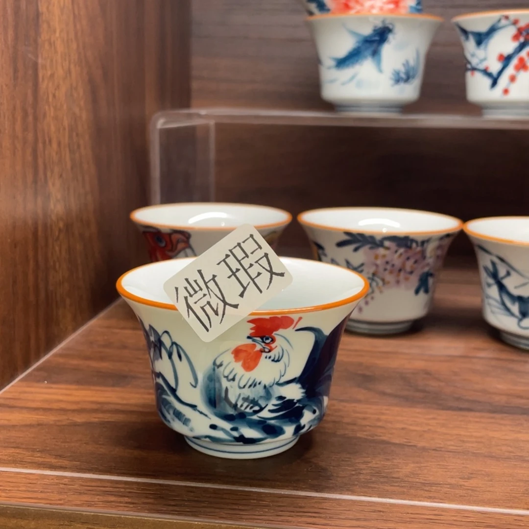 有瑕釉下彩纯手绘