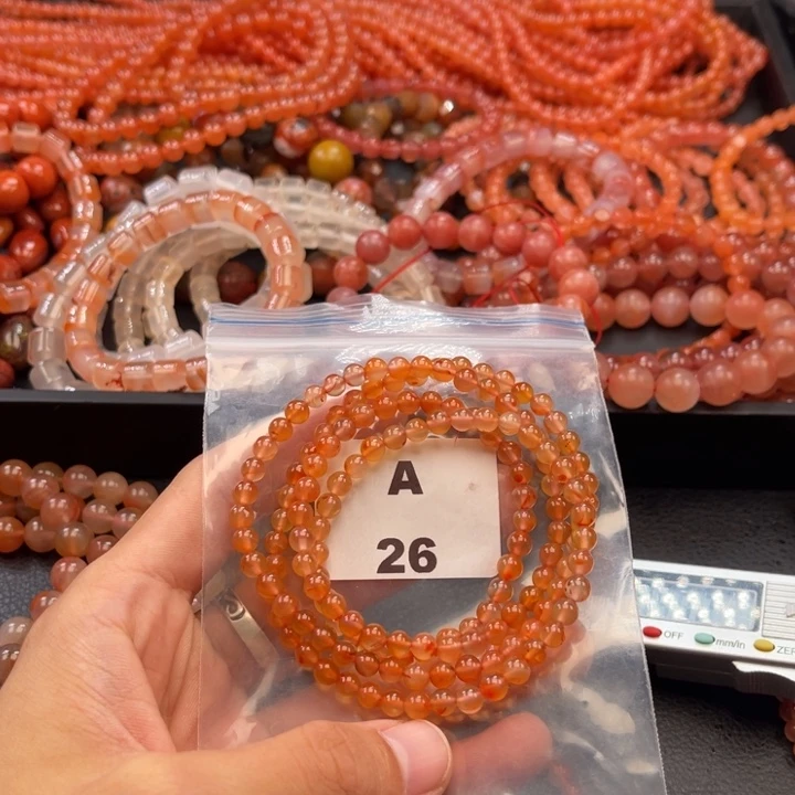 南红玛瑙未镶嵌多样性发货默认微瑕称重5mm