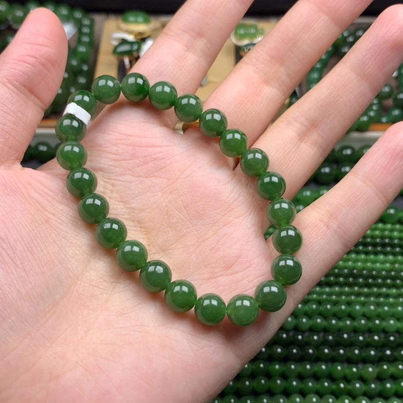 【闪购商品】未镶嵌手串和田玉（碧玉）8