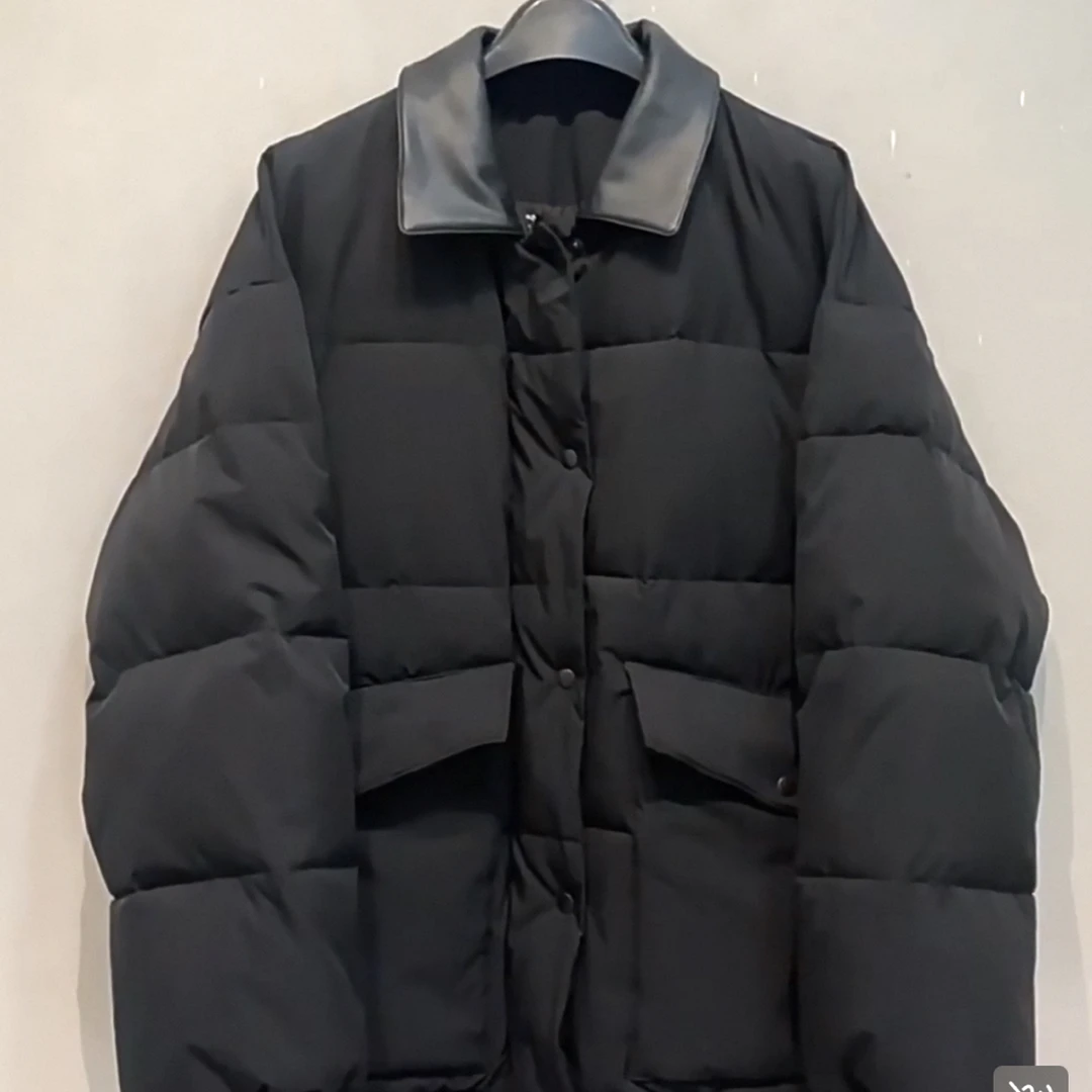 小皮领白鹭同款 羽绒服韩版多选加厚外套